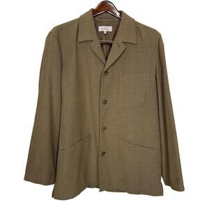 Ermenegildo Zegna Bouclé Textured Jacket Tan Lightweight Soft Blazer Italian 50